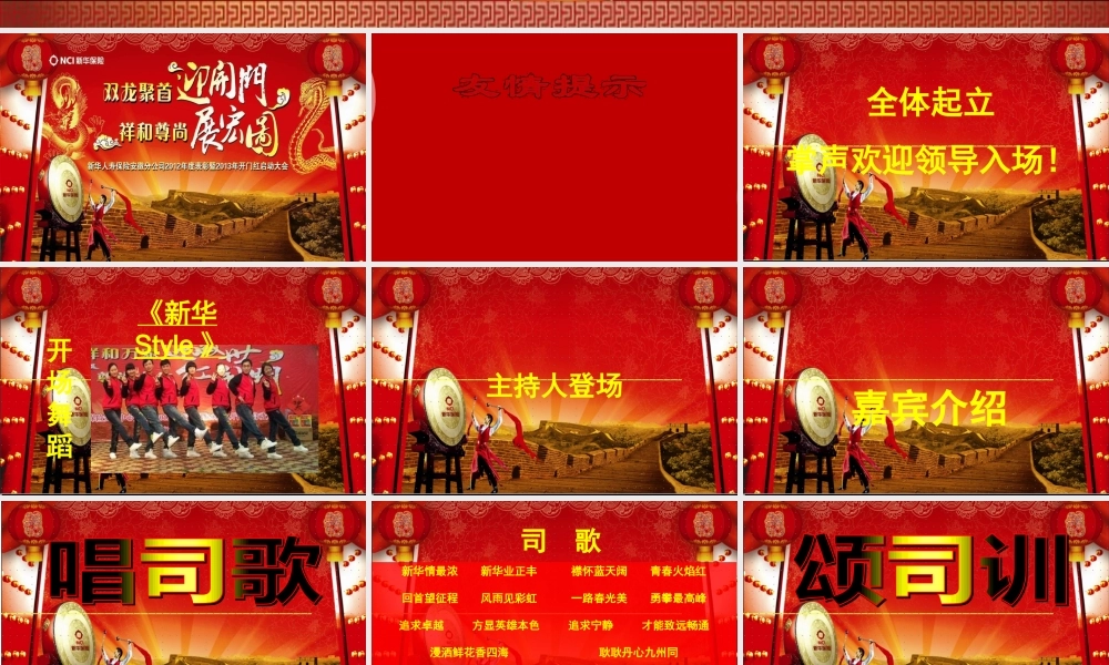 XXXX新华年开门红流程片