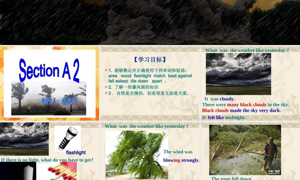 XXXX新目标八下U-5whatwereyoudoingwhentherain