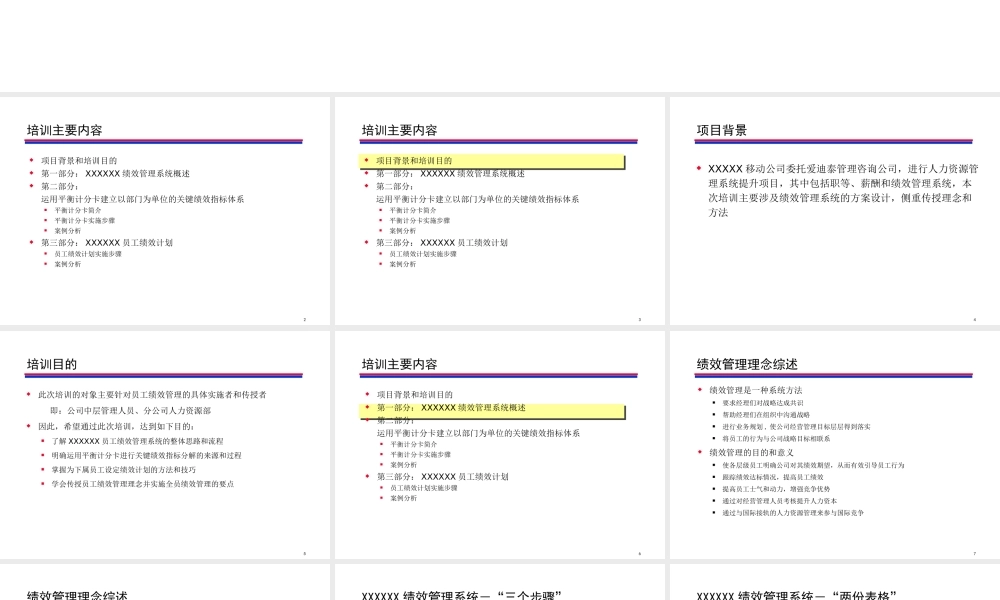 XXXX移动公司绩效管理PPT124(3)
