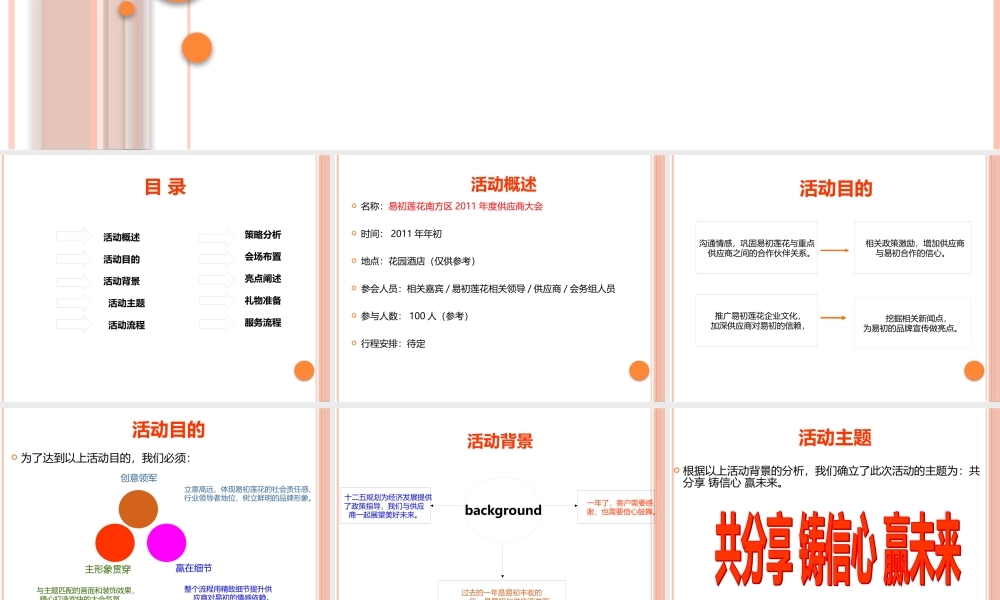 XXXX易初莲花南方区供应商大会策划案-41p