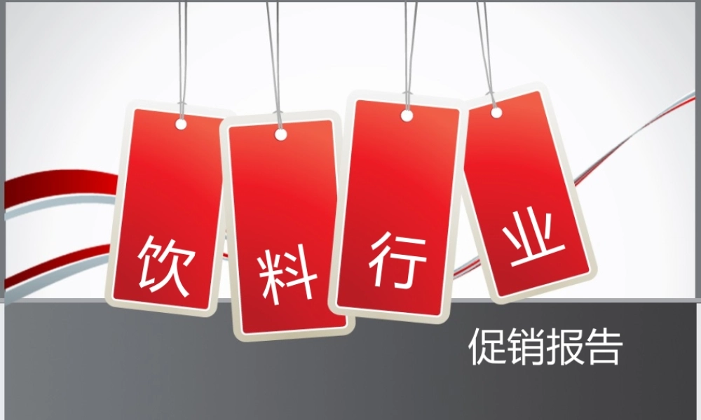 XXXX饮料行业促销报告