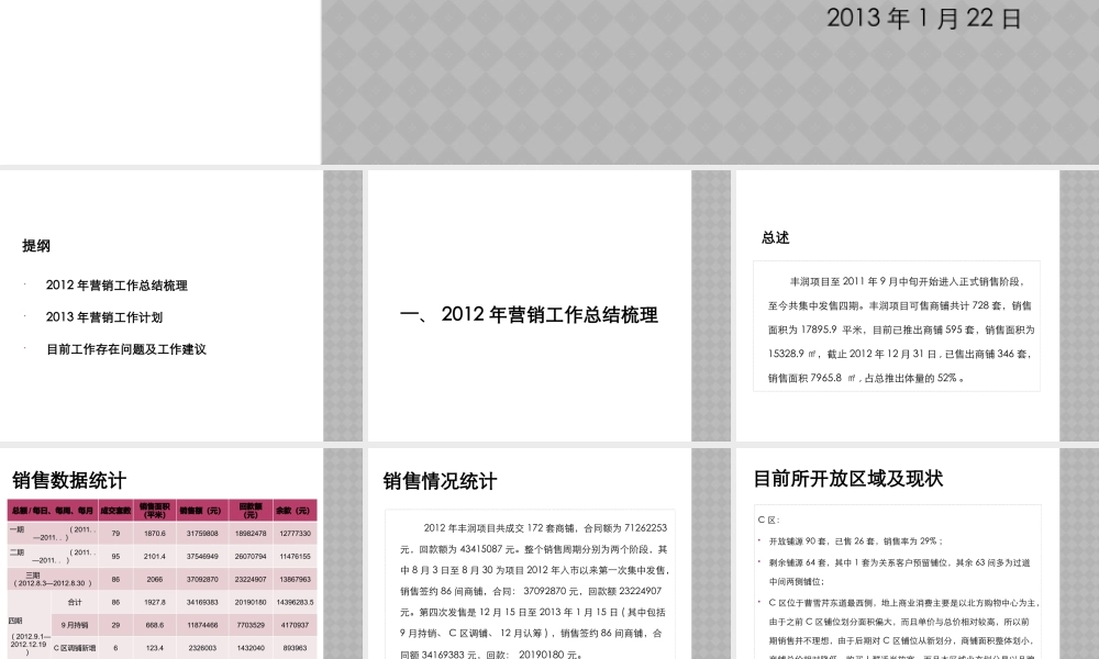 XXXX营销工作总结。。