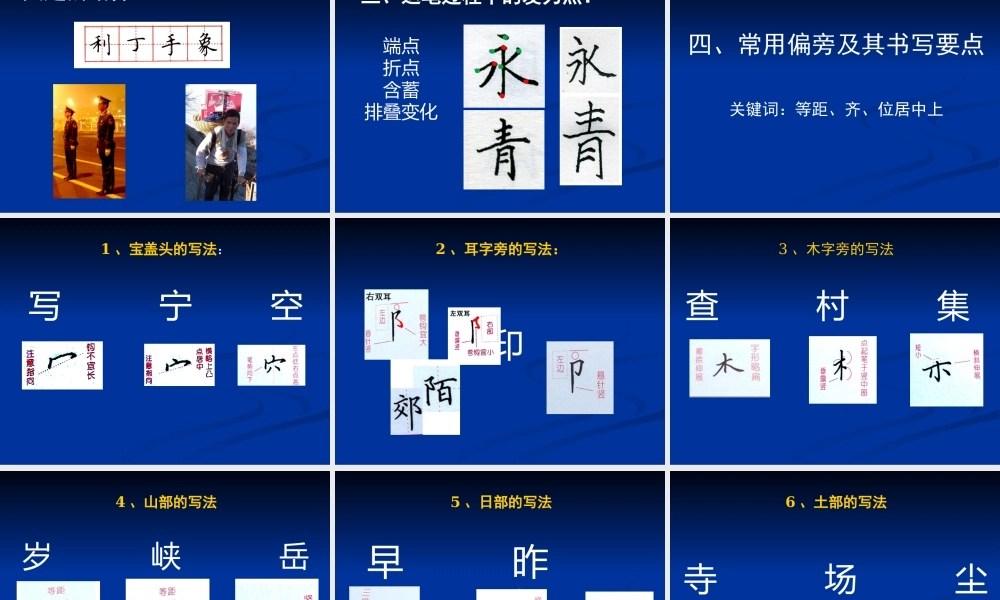 XXXX硬笔书法讲稿