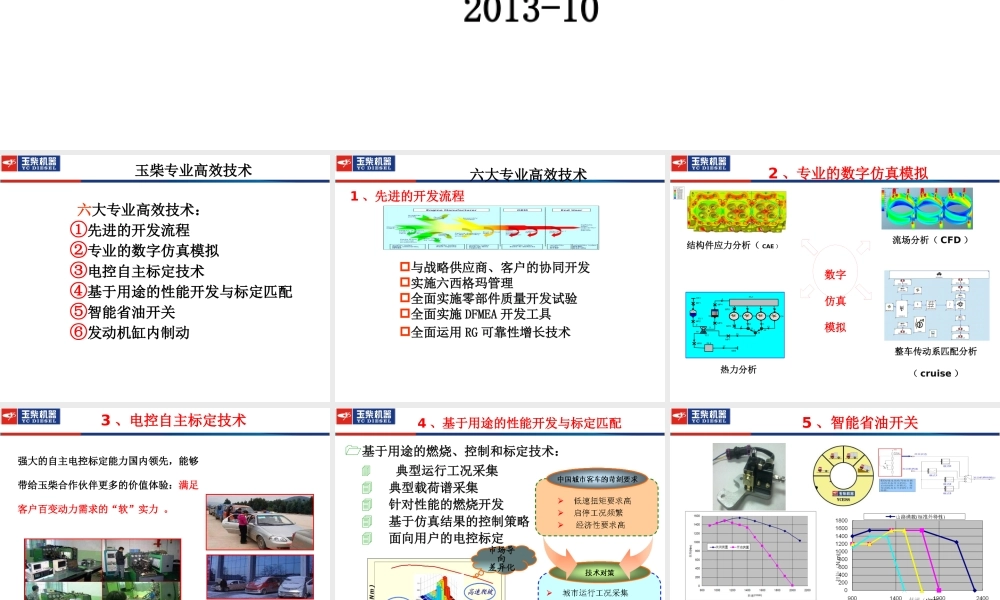 XXXX玉柴国4重点产品推介(卡车动力)XXXX-10-21