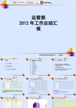 XXXX运营部工作总结汇报130101