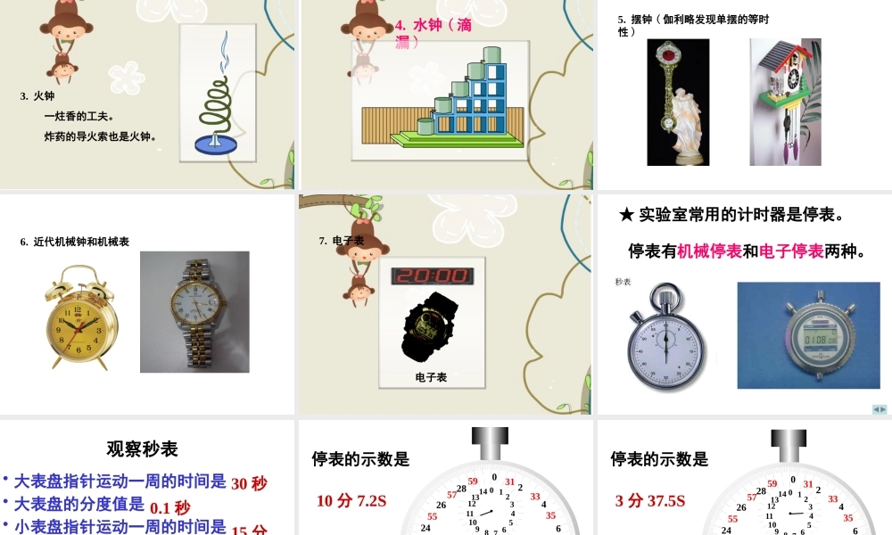 XXXX长度和时间的测量