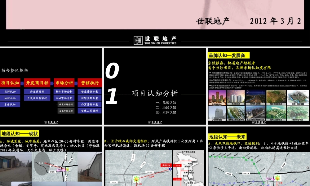 XXXX长沙京投银泰,环球村项目营销策略,投标报告