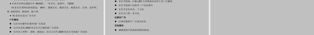 XXXX长沙橘洲音乐节招商方案(全)