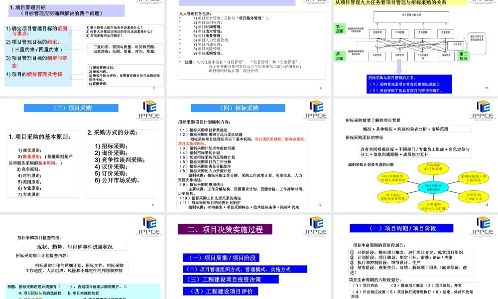 XXXX招标师串讲培训