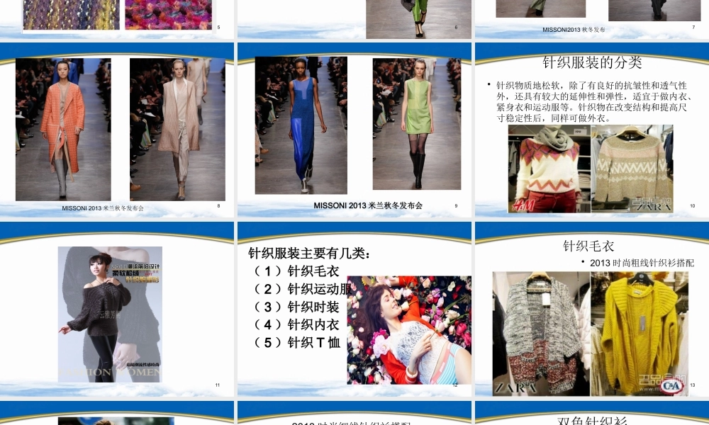 XXXX针织服装市场调查报告