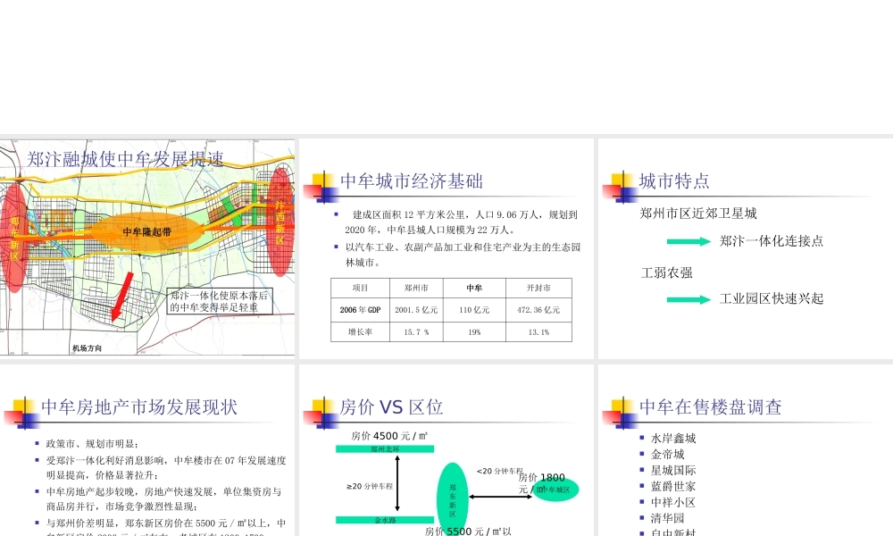 XXXX郑州中牟面粉厂项目市场提案