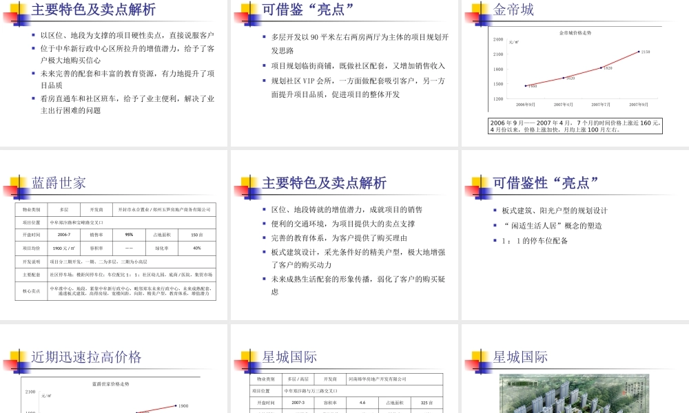 XXXX郑州中牟面粉厂项目市场提案