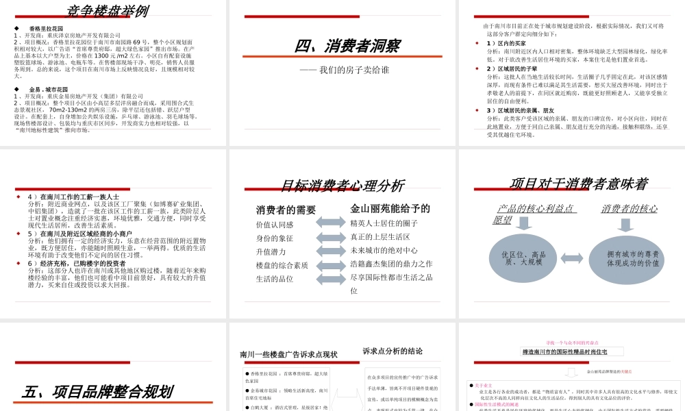 XXXX重庆金山丽苑一期整合推广方案
