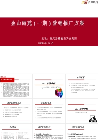 XXXX重庆金山丽苑一期整合推广方案