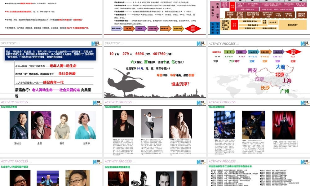 XXXX重阳杯广场舞大赛招商方案