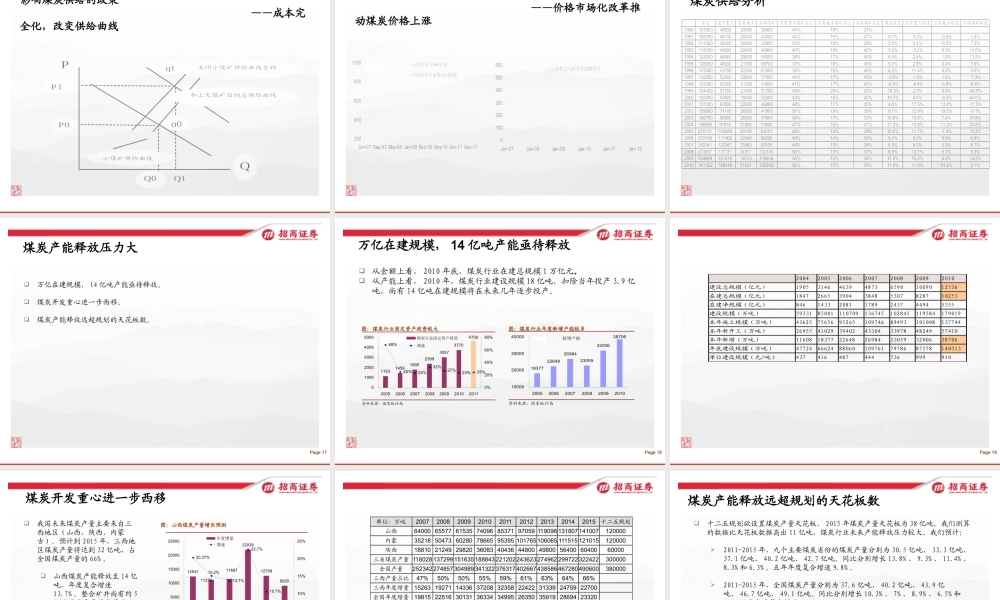 XXXX最新中国煤炭行业分析