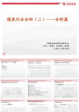 XXXX最新中国煤炭行业分析
