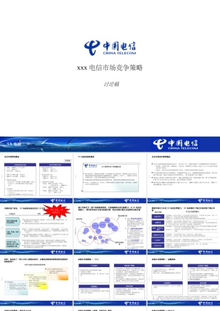 XXX电信市场竞争策略