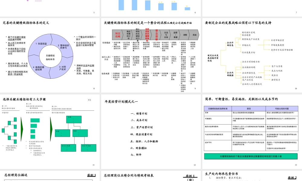 XXX公司 绩效评估体系与实施办法的咨询报告(1)