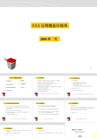 XXX公司商业计划书