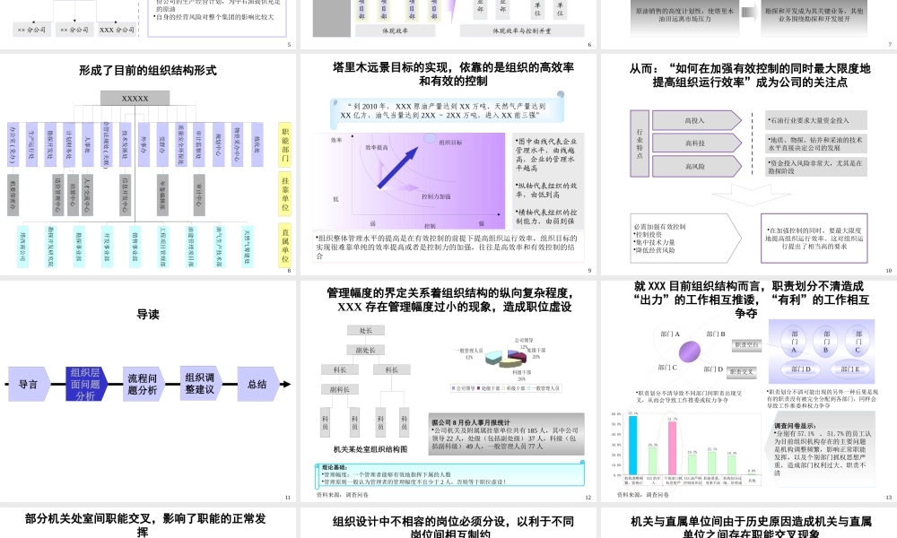 XXX公司组织结构诊断报告