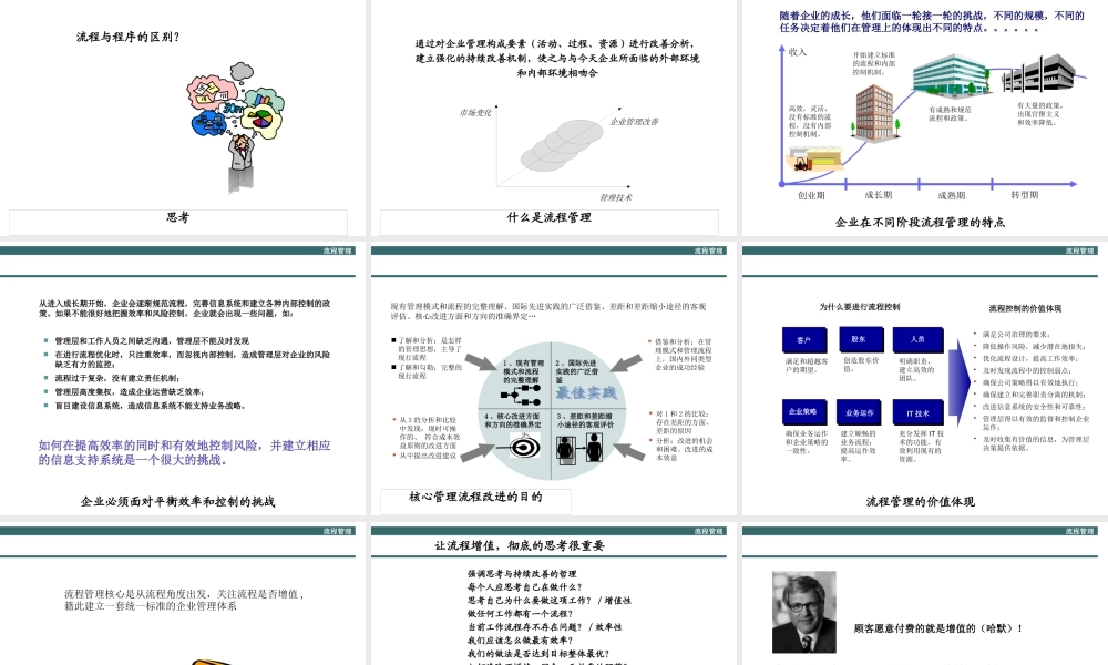 XXX管理咨询公司-流程管理（PPT 92页）