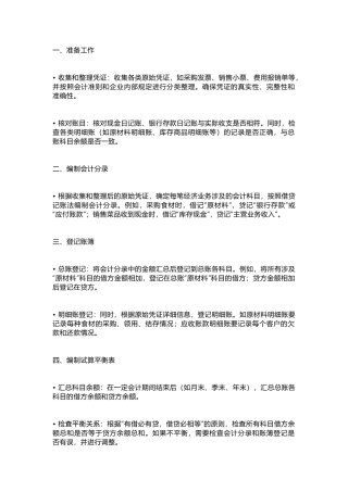 餐饮业会计报表编制流程的详细