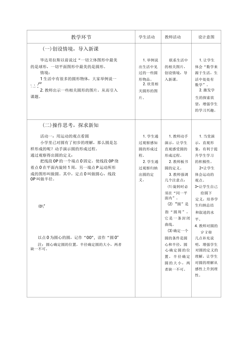 圆的教学设计与评析_第2页