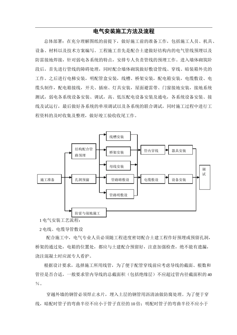 电气安装施工方法_第1页