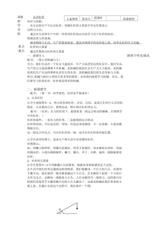 杠杆原理教案