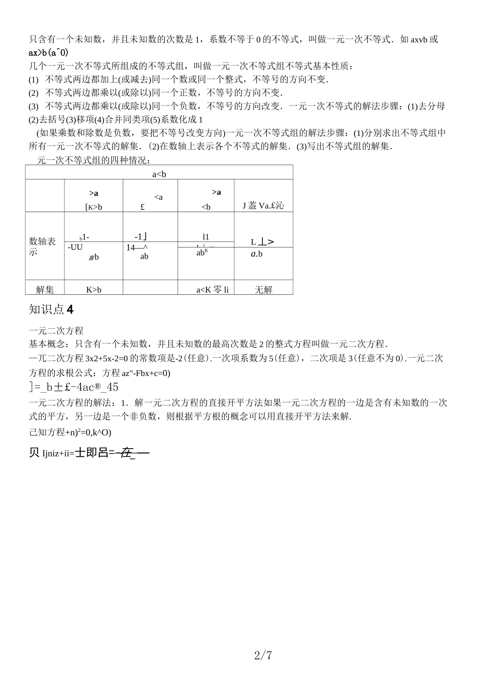初中数学方程及方程的解知识点总结新选_第2页