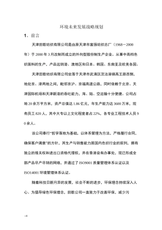 环境未来发展战略规划