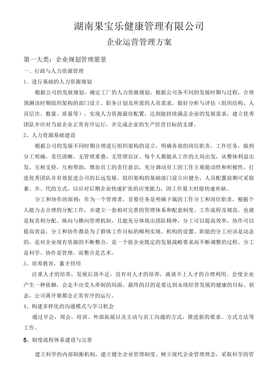 企业运营管理方案_第1页