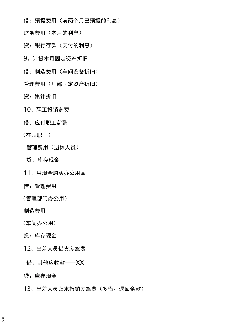 工业企业常用会计分录大全_第3页