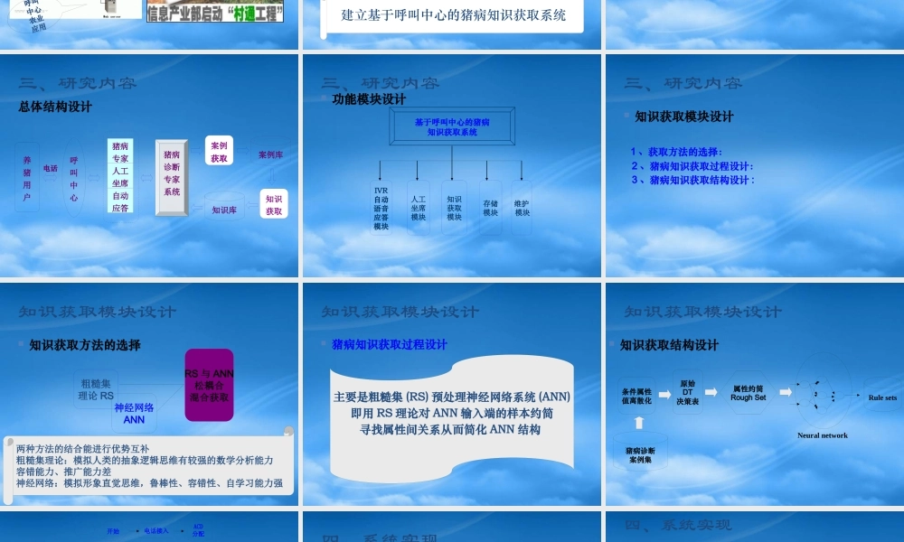 基于呼叫中心的猪病知识获取系统研究