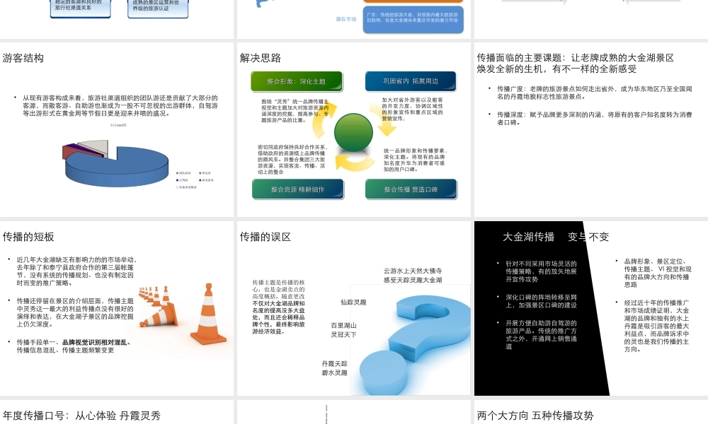 大金湖XXXX年度传播规划