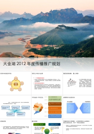 大金湖XXXX年度传播规划