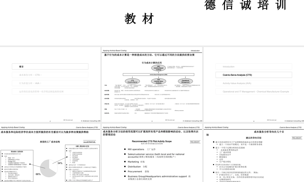 基于活动的成本计算应用