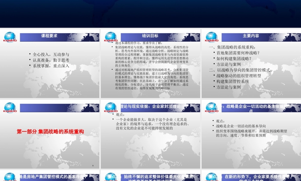 基于集团战略导向的管控模式概论