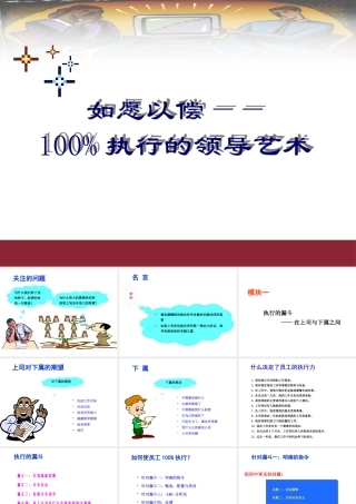 如愿以偿-100执行的领导艺术(PPT128页)