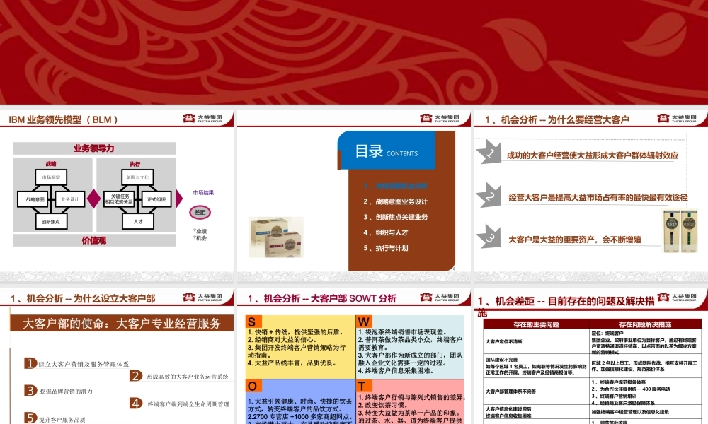 大客户部终端客户经营商业模式构想