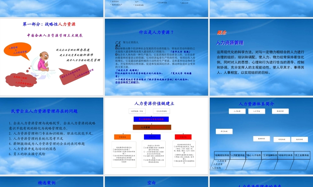 基于价值创造的人力资源体系建立