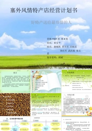 塞外风情承德特产店经营策划书