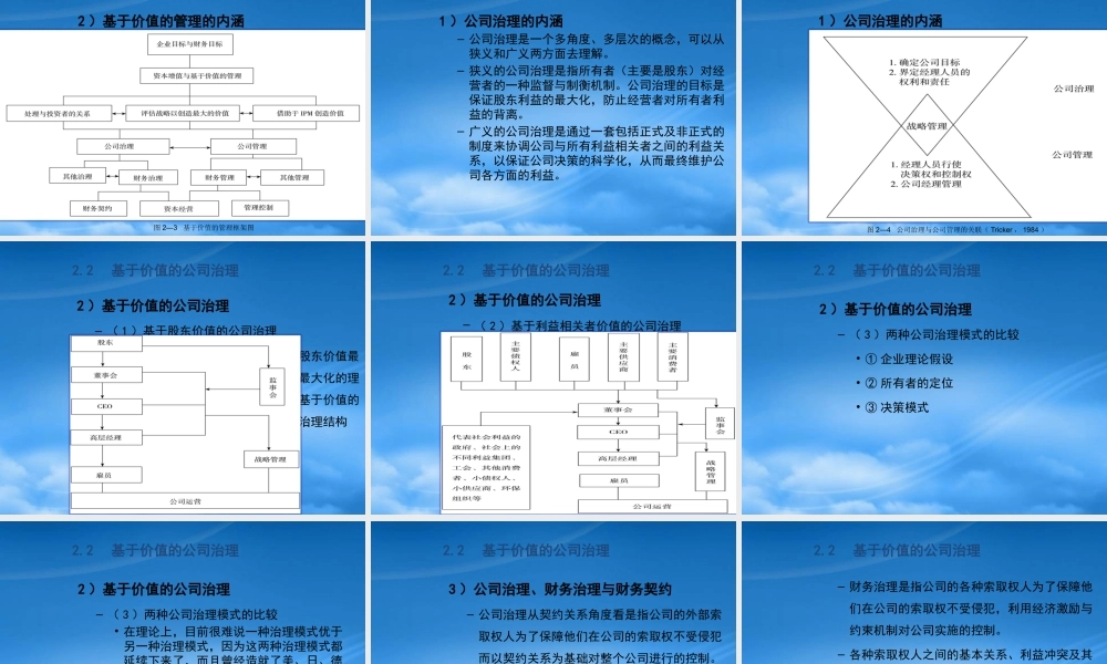 基于价值的管理教材
