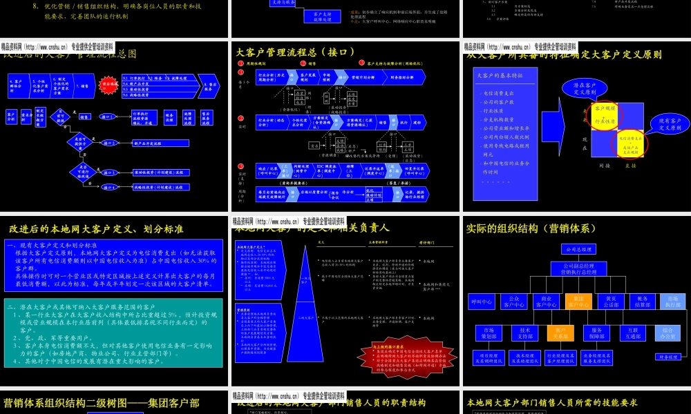 大客户管理流程的定义
