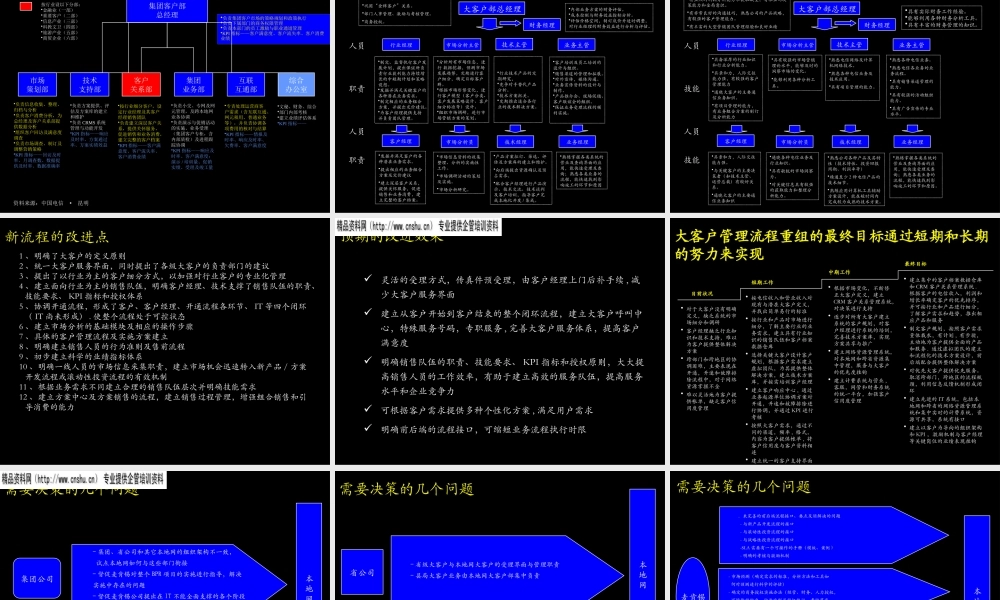 大客户管理流程的定义
