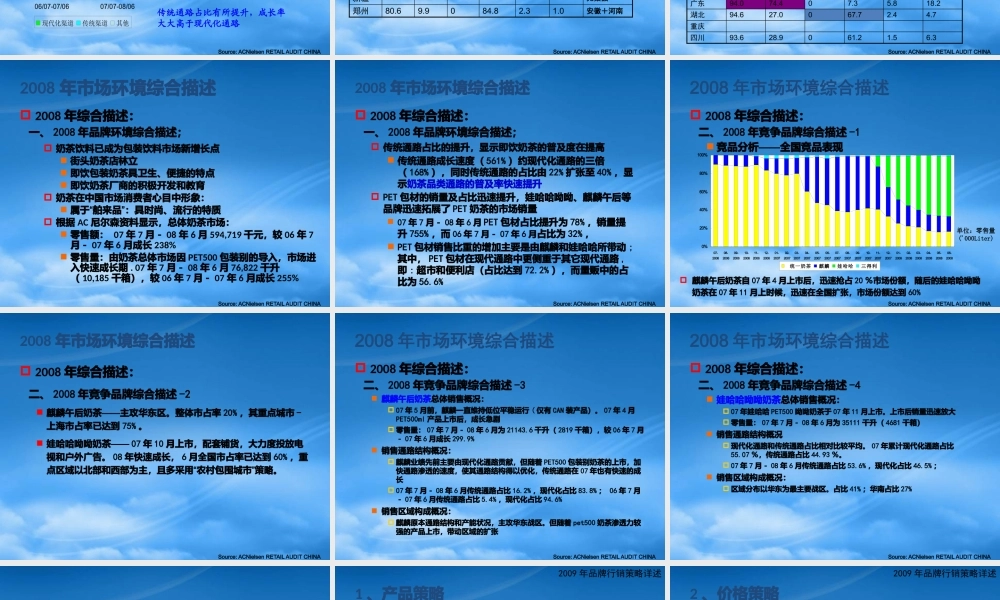 奶茶类品牌市占率分析