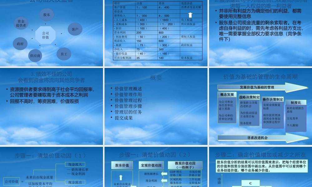 基于价值管理的战略决策概述