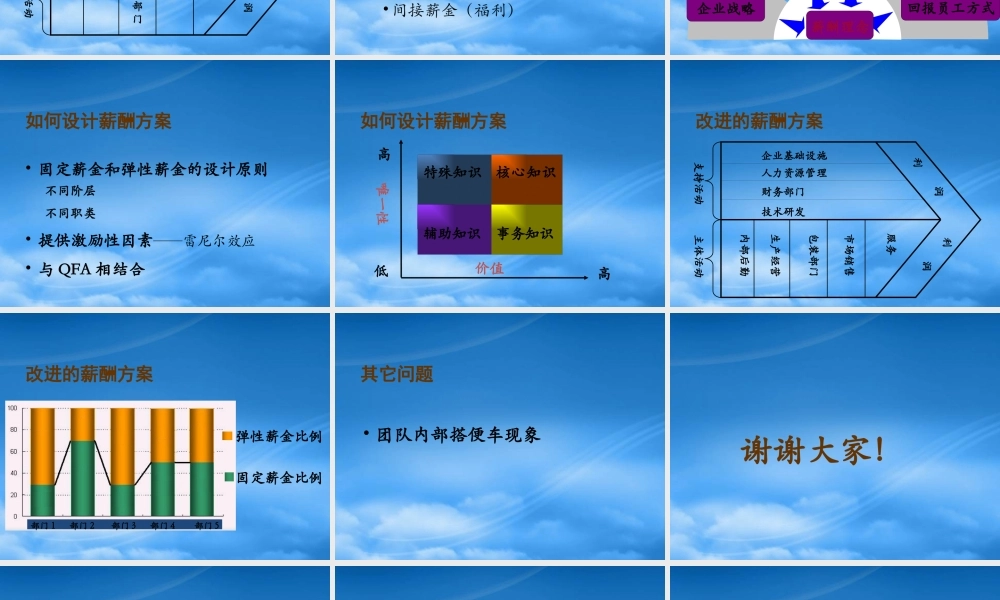 基于价值链的薪酬方案(ppt 15)(1)