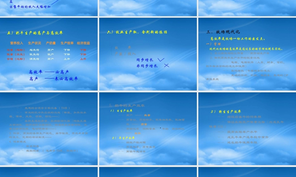 奶牛的生产效率2